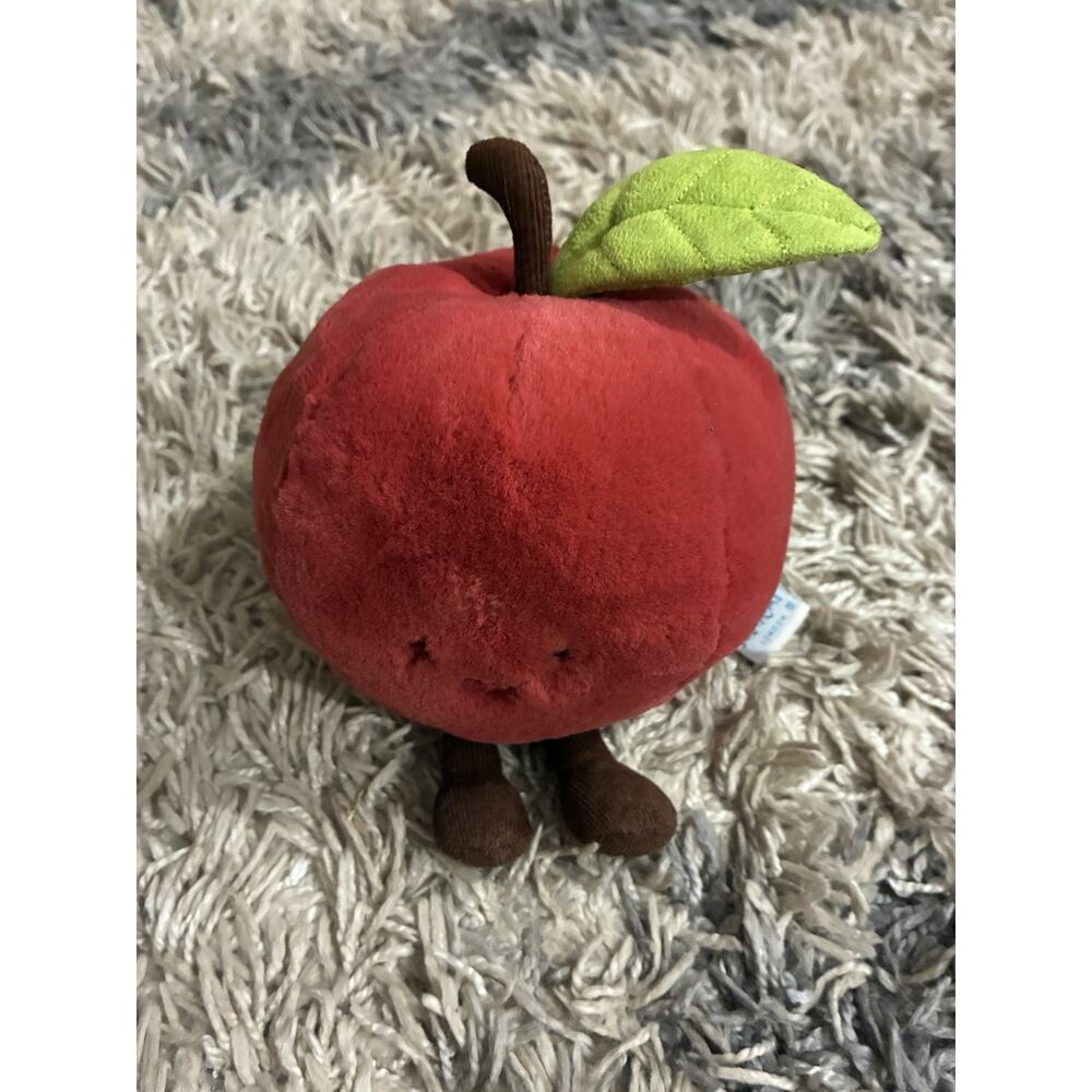 Jellycat Amuseables Red Apple Plush Toy Fruit Stuffed Animal 8 Inches